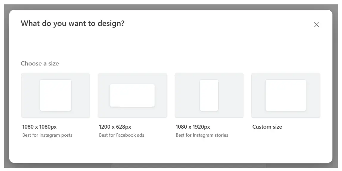 A few automatic size options in Designer. Select any of these and use Resize to see more size options