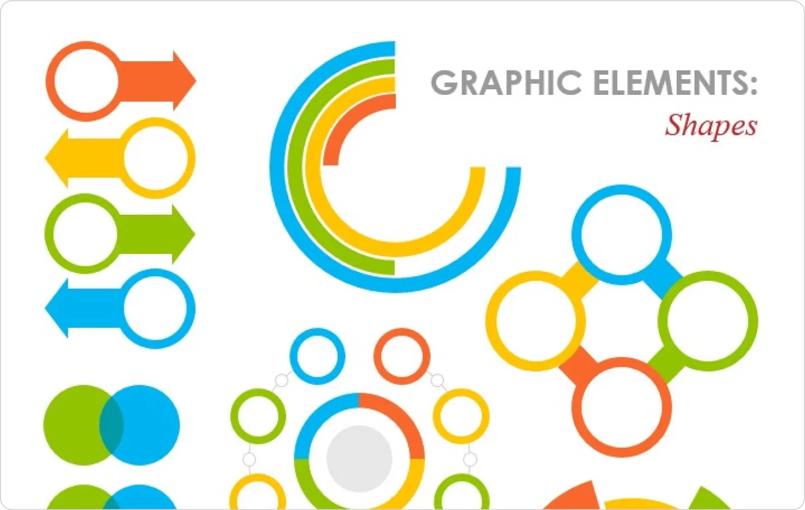 Formes utilisées pour créer différents éléments graphiques.