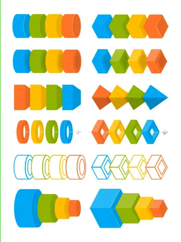 The Infographic Elements (Sequences) template