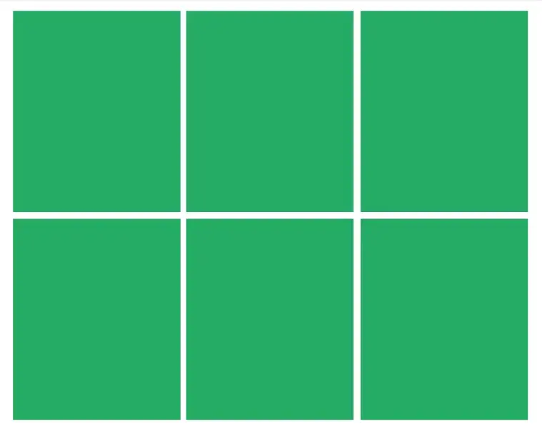 6 green rectangles