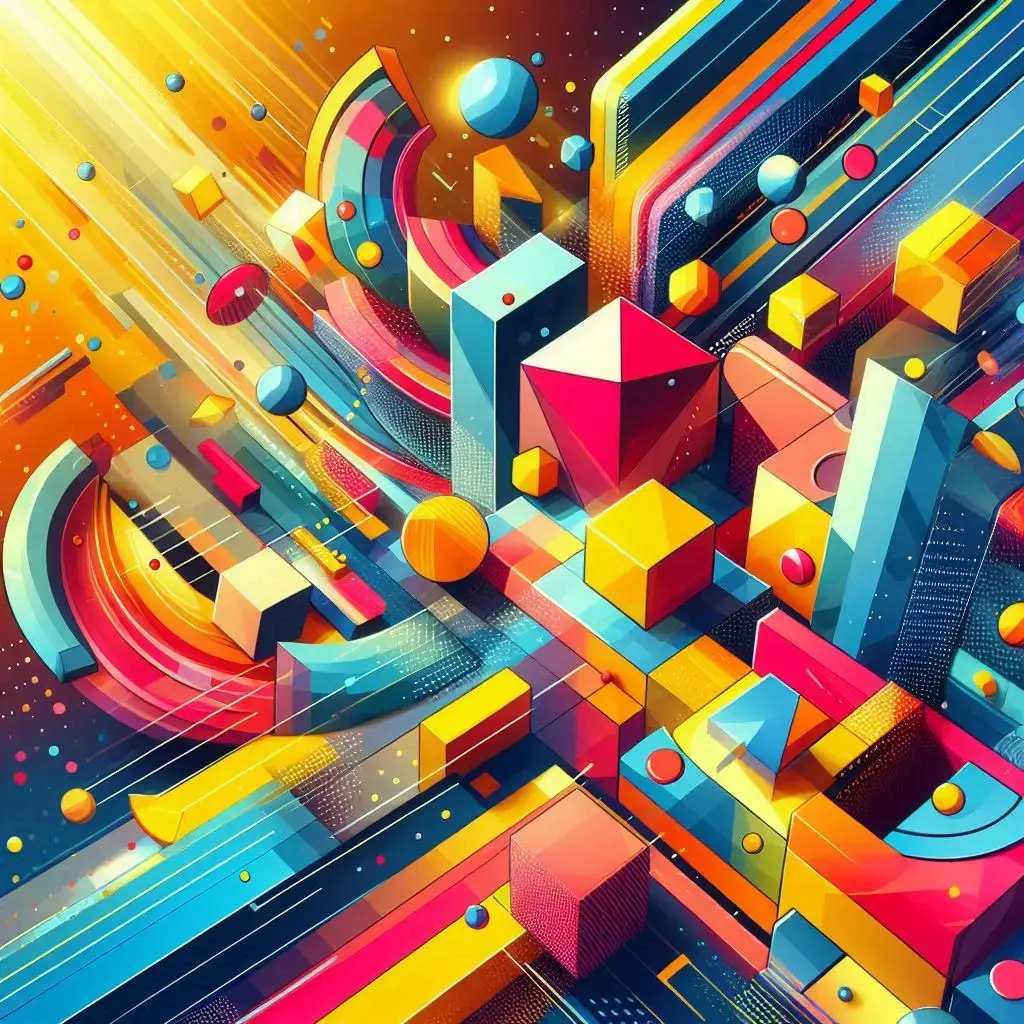 A colorful abstract illustration