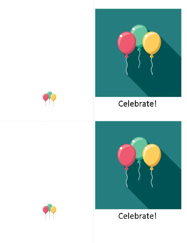 The Balloon Celebration template