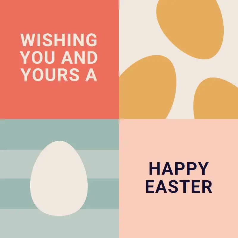 The Happy Easter to You and Yours template
