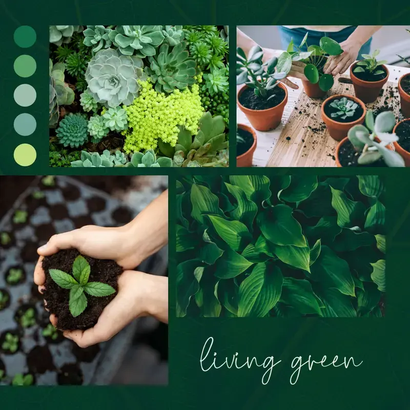 The Green Thumb Living design template