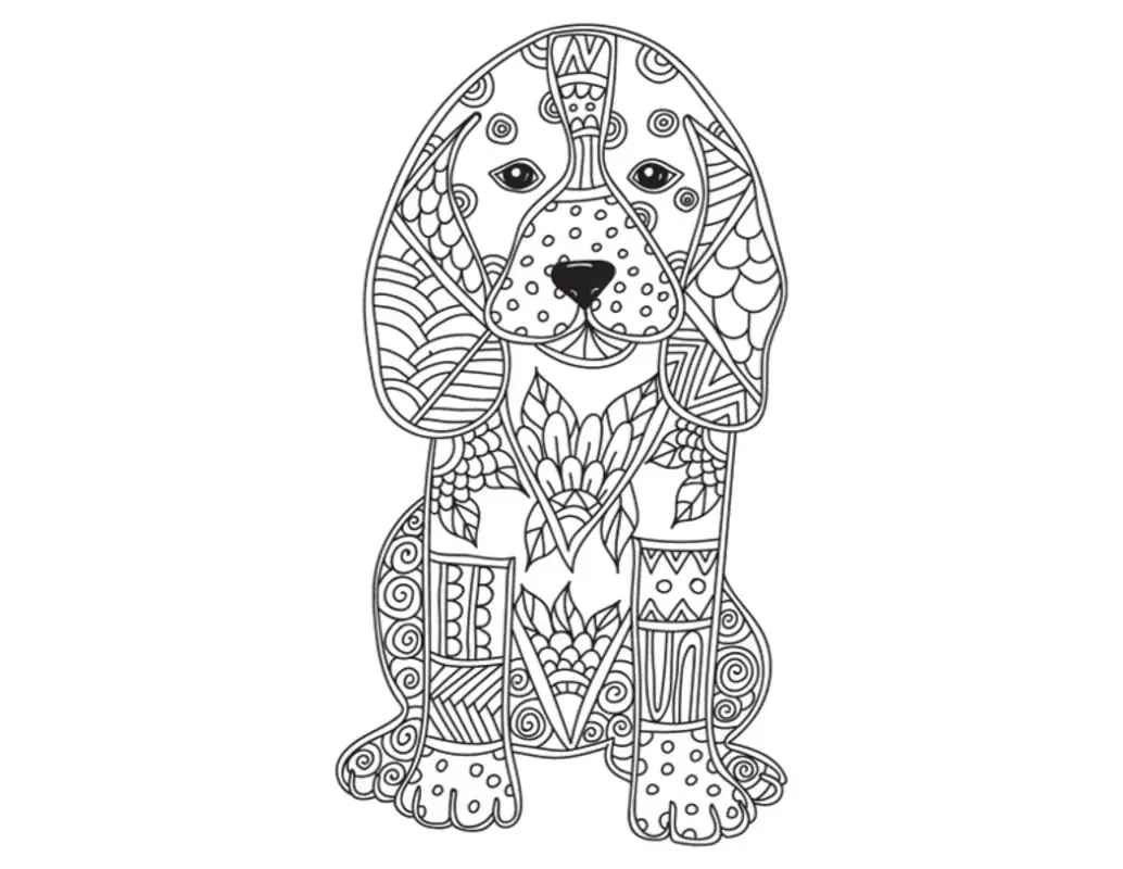 The Animal Doodles De-stress Coloring Book