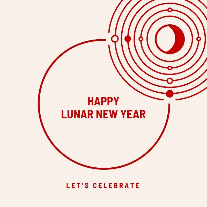A screenshot of the Let's Celebrate the Lunar New Year template