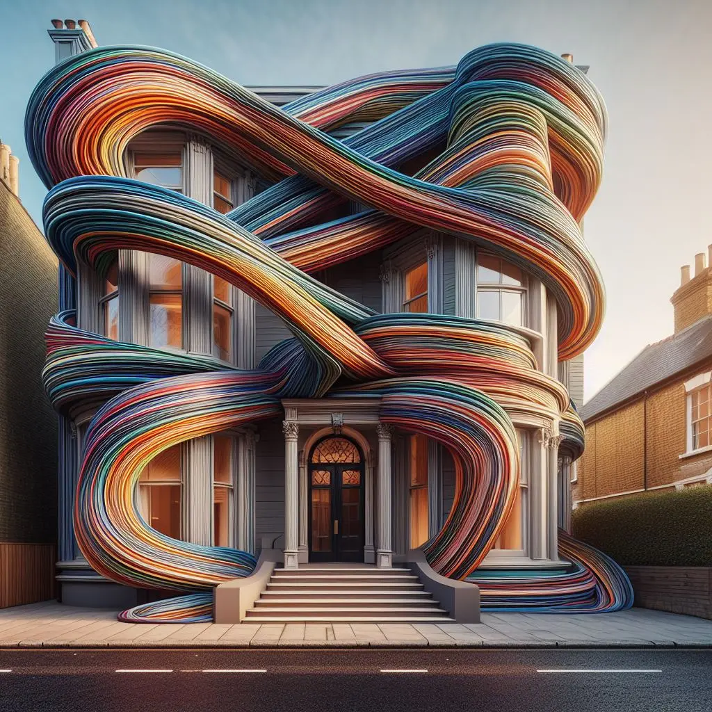 A wavy building in London