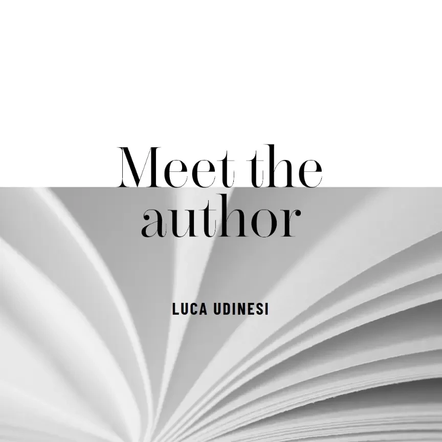 title White Modern Simple LUCA UDINESI Meet the author
