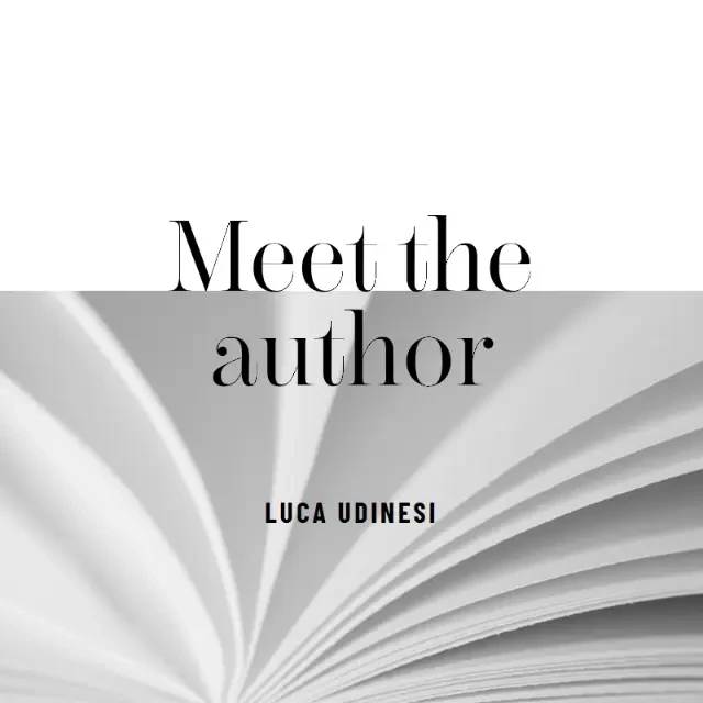 title White Modern Simple LUCA UDINESI Meet the author