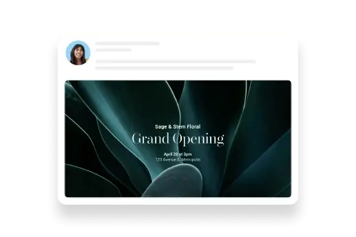 Completed grand opening Twitter post