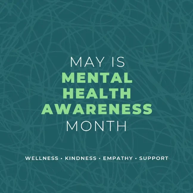 Support mental health awareness green modern-bold