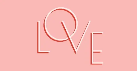 Love letters pink organic-boho