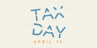 Don't forget Tax Day gray modern-simple