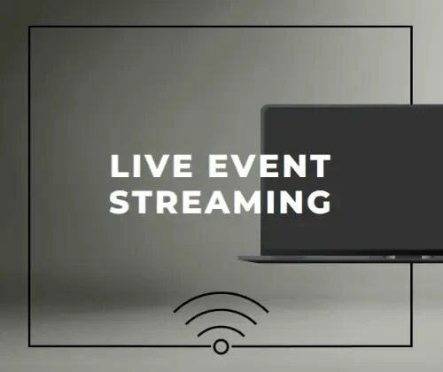 title Grey Modern Bold LIVE EVENT STREAMING