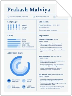 Modern resume template