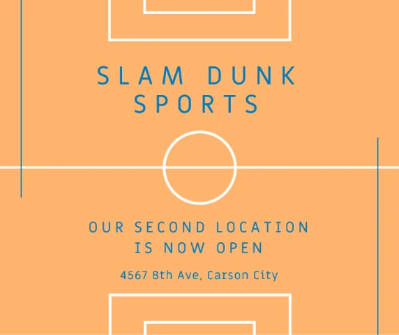 title  Modern Geometric & Linear SLAM DUNK
SPORTS OUR SECOND LOCATION  IS NOW OPEN 4567 8th Ave, Carson City