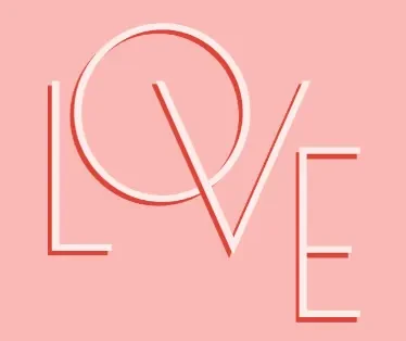 Love letters pink organic-boho