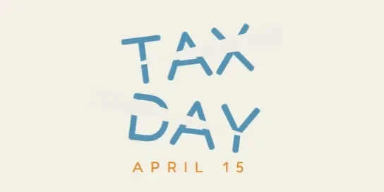 Don't forget Tax Day gray modern-simple