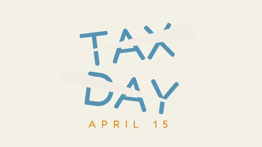 Don't forget Tax Day gray modern-simple