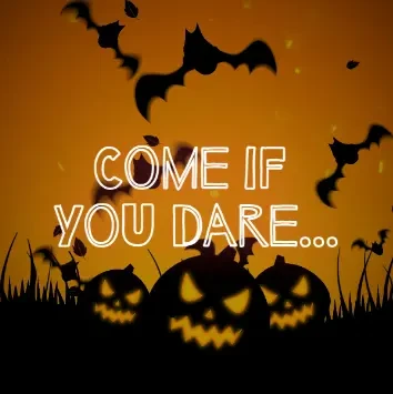 Come if you dare Halloween invite Come if you dare Halloween invite