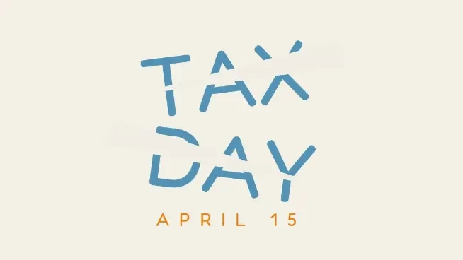 Don't forget Tax Day gray modern-simple