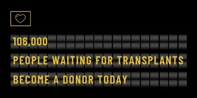 Become an organ donor today Black Modern Bold