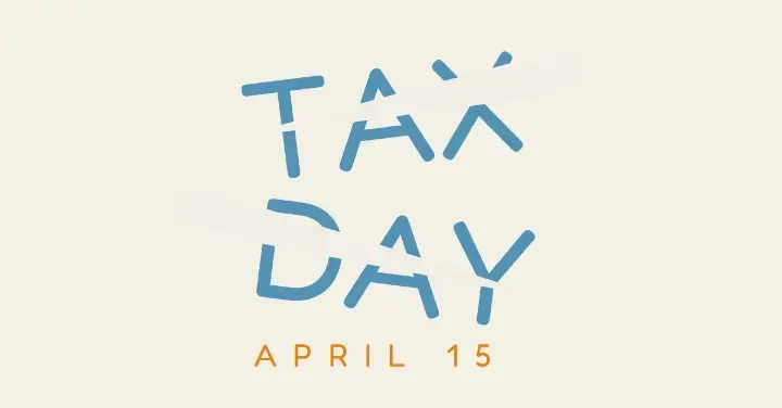 Don't forget Tax Day gray modern-simple