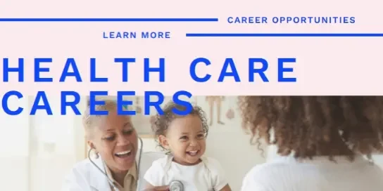title White Modern Bold HEALTH CARE
CAREERS CAREER OPPORTUNITIES LEARN MORE