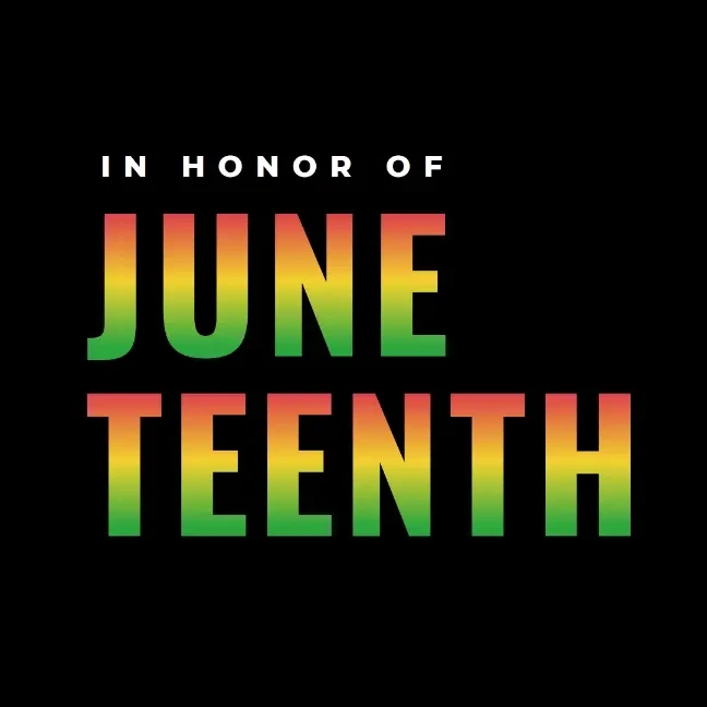 Honor Juneteenth black modern-bold