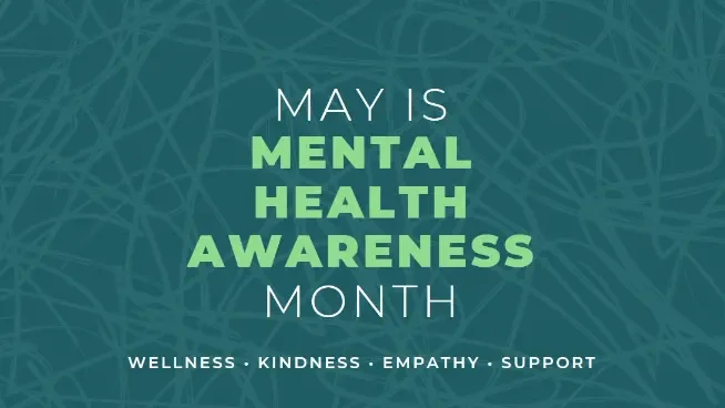 Support mental health awareness green modern-bold