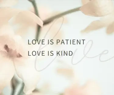 title White love LOVE IS PATIENTLOVE IS KIND