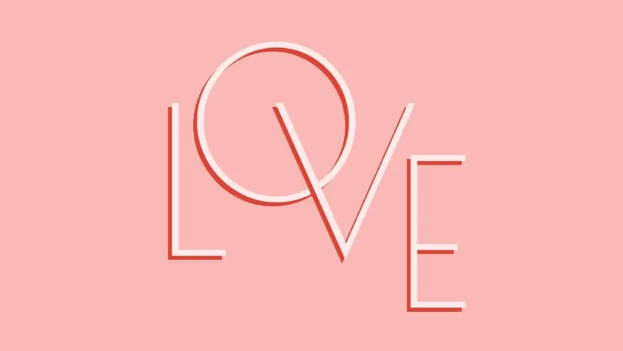 Love letters pink organic-boho