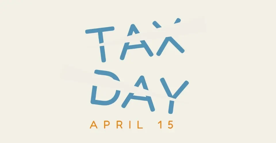 Don't forget Tax Day gray modern-simple