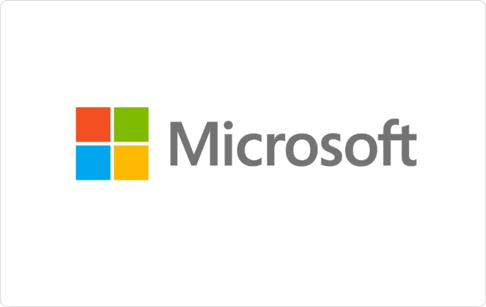 Logo featuring the Microsoft brand colors.
