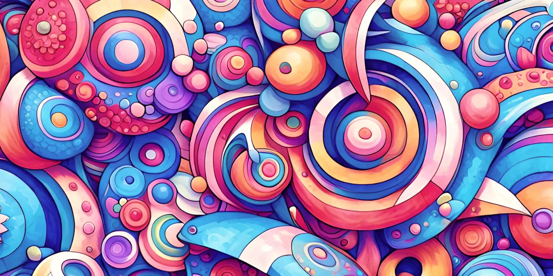A beautiful abstract maximalist style graphic