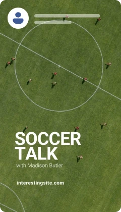 Soccer talk Facebook story template