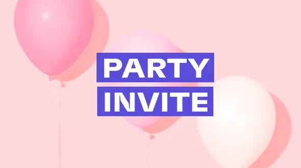 Birthday invite Invite your friends and family to celebrate your birthday with this fun birthday invite video template.