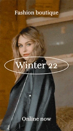 Fashion boutique winter video template