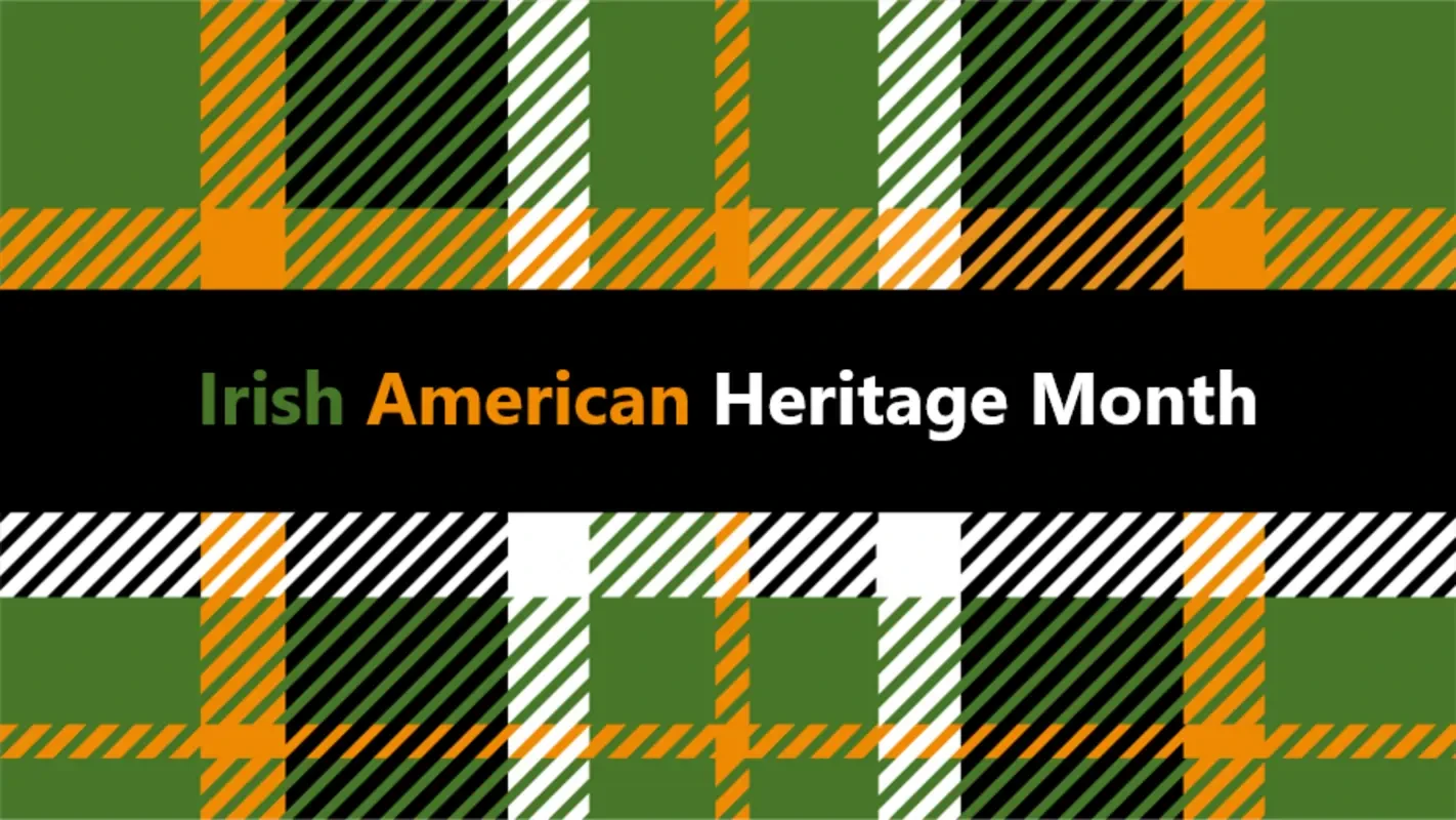 Irish American Heritage Month presentation green modern-simple