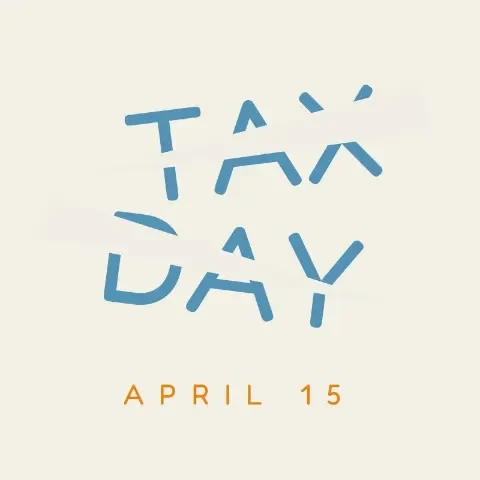 Don't forget Tax Day gray modern-simple