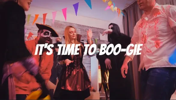 It's time to boogie Halloween invite It's time to boogie Halloween invite