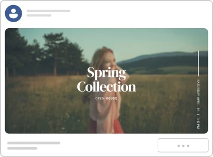 Spring collection Facebook ad template