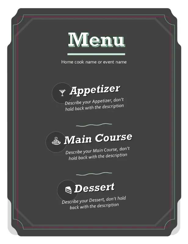 Basic menu brown modern-simple