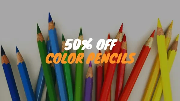 Art Supplies Sale Having a sale? Use this pre-made, exciting promo video template!