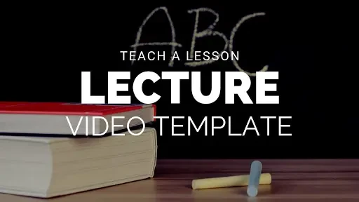 Law Lecture Intro Effectively use videos in your teaching strategy to engage your class from week 1. Use this Law lecture video template to introduce the topic of your lecture and provide details about the lesson, lecturer and more.