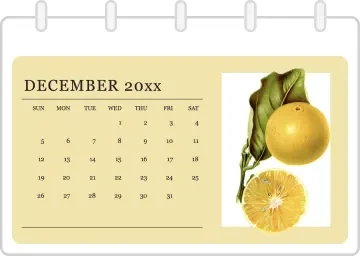 Floral calendar template