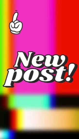 Retro new post Instagram story Promote your latest Instagram post with this retro template