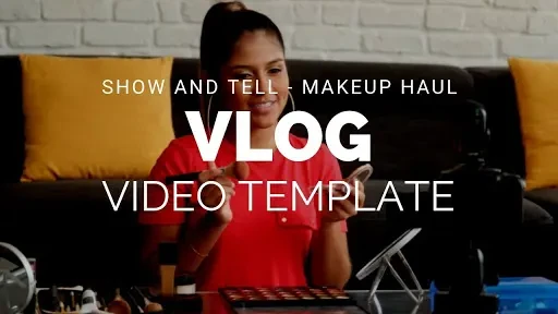YouTube Makeup Haul Create a makeup haul vlog with this video template. Add subtitles, change the videos and add a voice over.