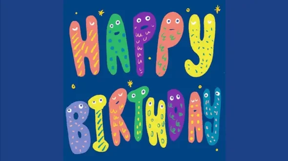 Happy birthday video card - doodles Say happy birthday with this video card template.