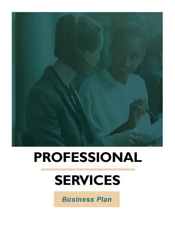 Professional services business plan blue modern-simple